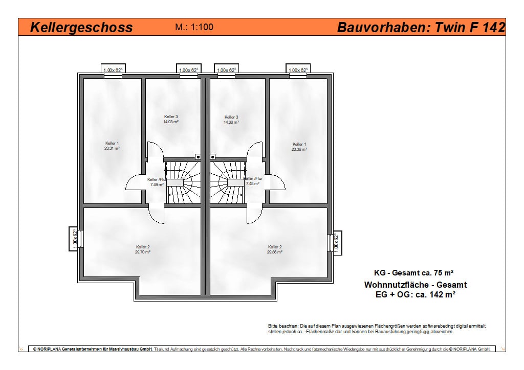 Doppelhaus twin f142 grundriss kg min 2