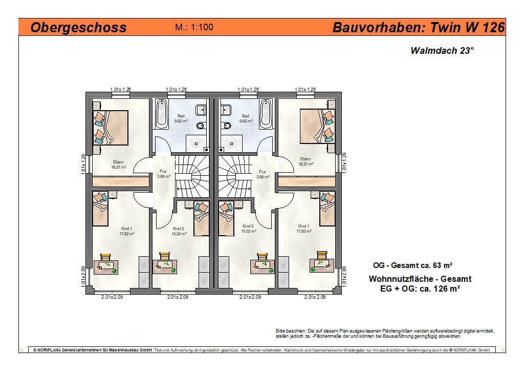 Doppelhaus twinw126 grundriss og min 1