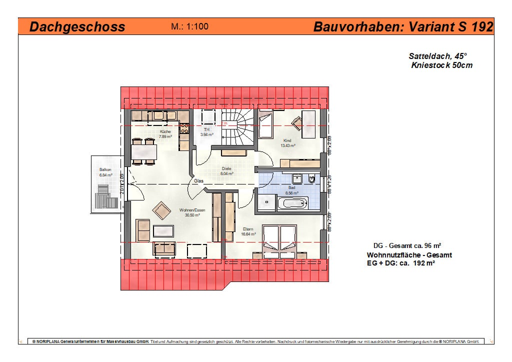 Mehrfamilienhaus variant s192 grundriss dg min