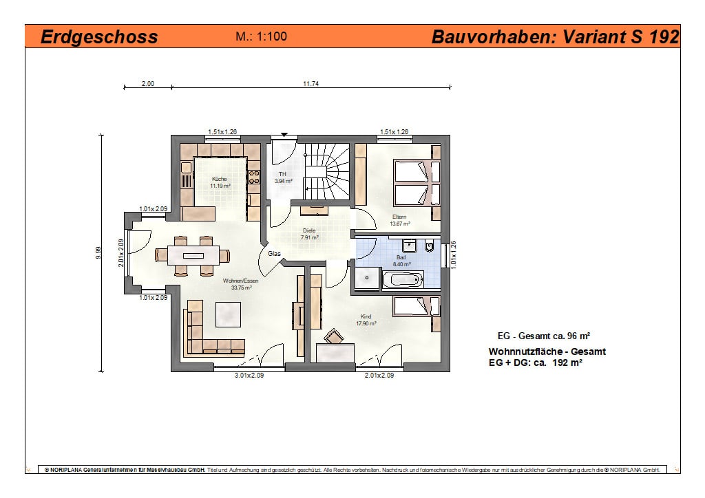 Mehrfamilienhaus variant s192 grundriss eg min