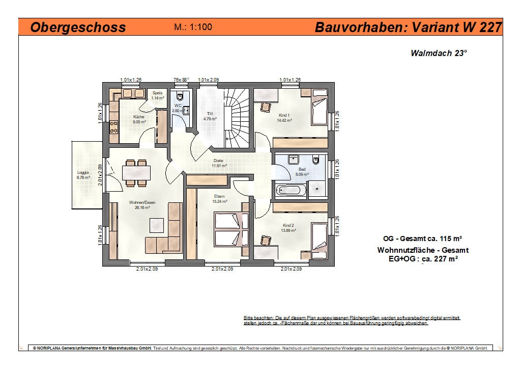 Mehrfamilienhaus variant w227 grundriss og min